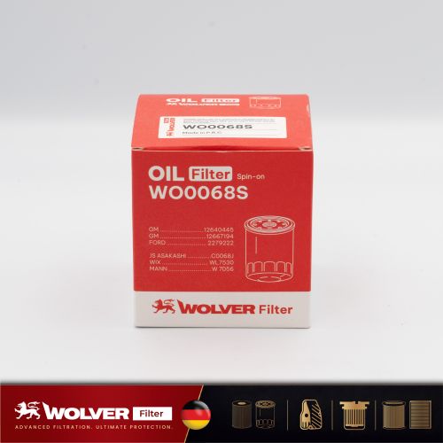 Lọc Nhớt Động Cơ: Wolver WO0068S